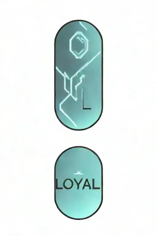 text "loyal" tattoo design idea