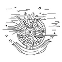 sunshine tattoo design idea