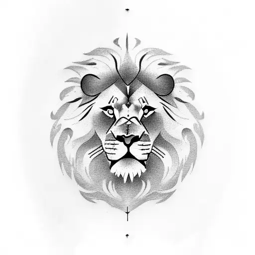 Lion and font alex tattoo design idea