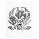 vegeta vikingo tattoo design idea