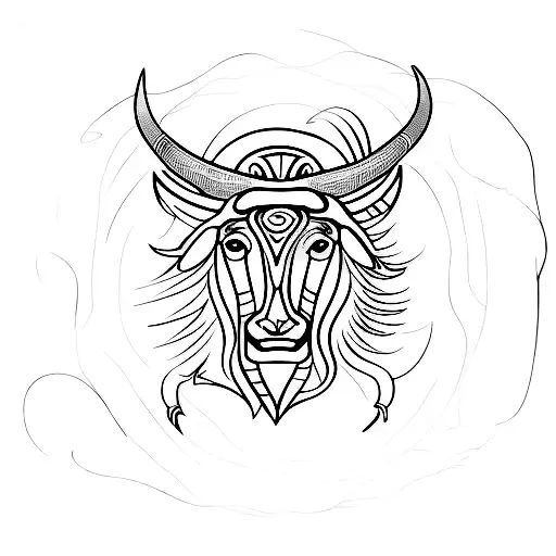 taurus and virgo symbols tattoo design idea