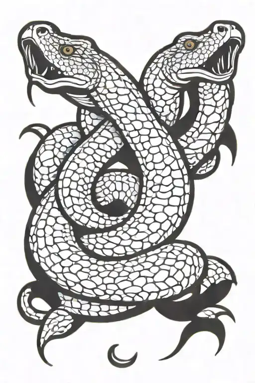 king cobra zodiac sign tattoo design idea