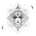 virgo with ascendente libra and signo lunar leo  tattoo design idea
