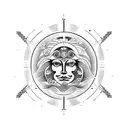 virgo with ascendente libra and signo lunar leo  tattoo design idea