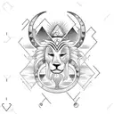 virgo with ascendente libra and signo lunar leo  tattoo design idea