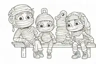 Mummy papa tattoo design idea