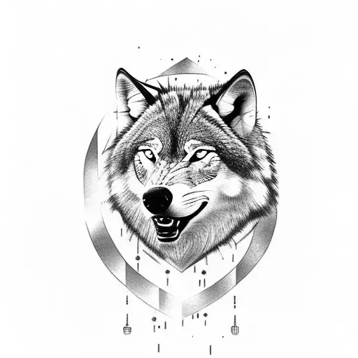 Art Immortal Tattoo : Tattoos : Blackwork : Wolf