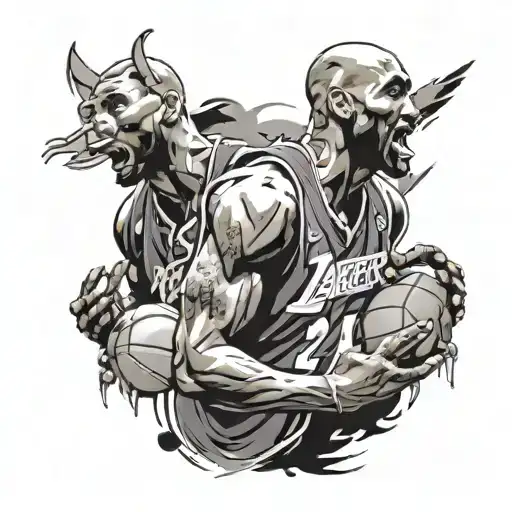 Kobe Bryant tattoo design idea