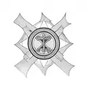 knights templar cross  tattoo design idea