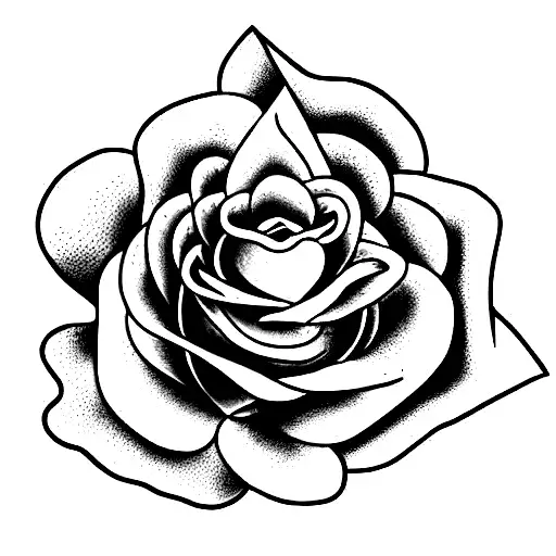 fire rose unity  tattoo design idea
