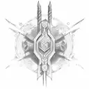 A Mace Weapon  tattoo design idea