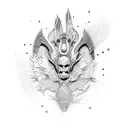 A Mace Weapon  tattoo design idea