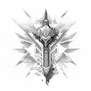 A Mace Weapon  tattoo design idea