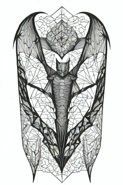 Bat Wings With tattoo design idea