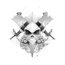 axe tattoo design idea