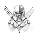 axe tattoo design idea