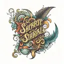 script font tattoo design idea