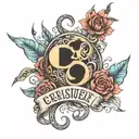 script font tattoo design idea