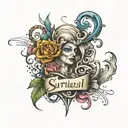 script font tattoo design idea