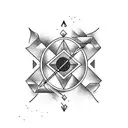 Cave Diving Arrow tattoo design idea