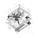 Cave Diving Arrow tattoo design idea