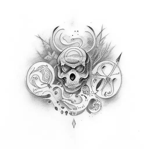 a memorable tattoo with the word Mazanti  tattoo design idea