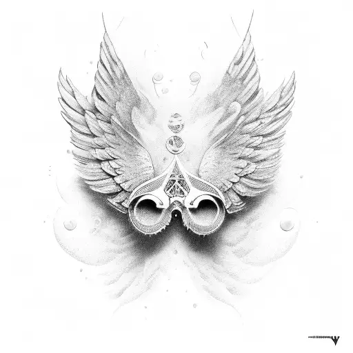 wings tattoo design idea