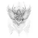 wings tattoo design idea