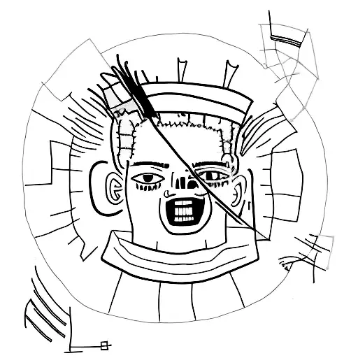 basquiat tattoo design idea