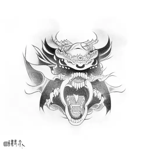 japanese, kanji, code, bushido, black, shrine tattoo design idea