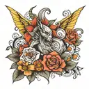 M.L. Signature tattoo design idea