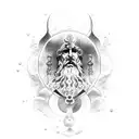 Greek God Zeus tattoo design idea