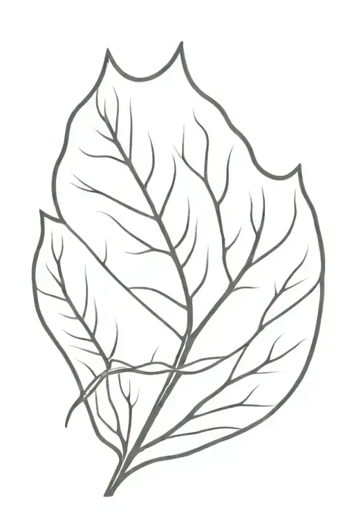 Aspen leaf tattoo design idea