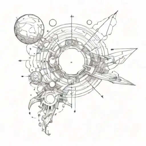 the universe is expanding to a point tattoo design idea