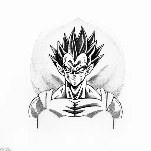Vegeta  tattoo design idea