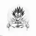 Vegeta  tattoo design idea