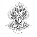 Vegeta  tattoo design idea