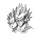 Vegeta  tattoo design idea