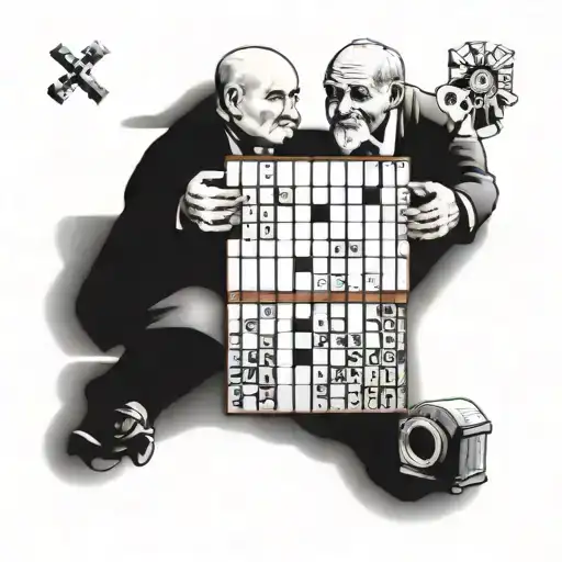 sudoku, newspaper, walking, wagon wheel chocolate, mechanic, love, Grandad, diabetes, rummikub, Bird  tattoo design idea