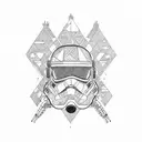 star wars x-wing tattoo design idea
