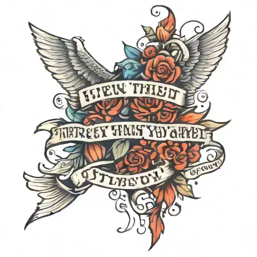 text that says even without understanding I trust you tattoo design idea