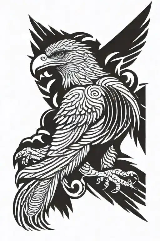american eagle soaring tattoo design idea