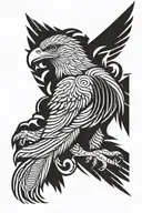 american eagle soaring tattoo design idea