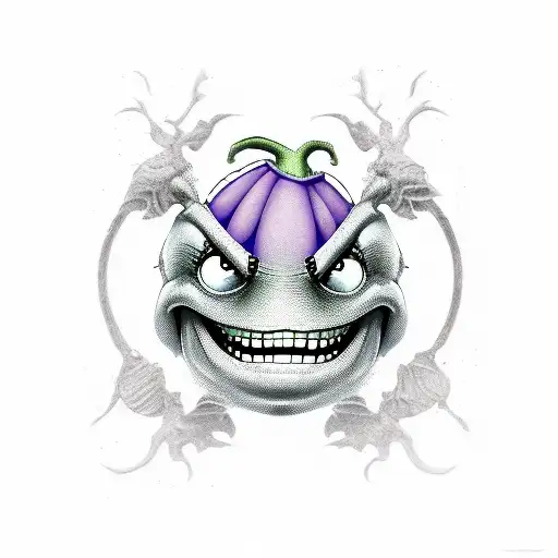 oogie boogie tattoo design idea