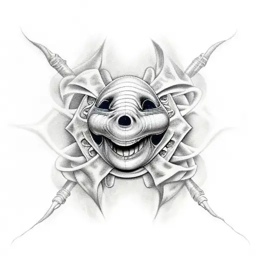 oogie boogie tattoo design idea