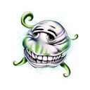 oogie boogie tattoo design idea