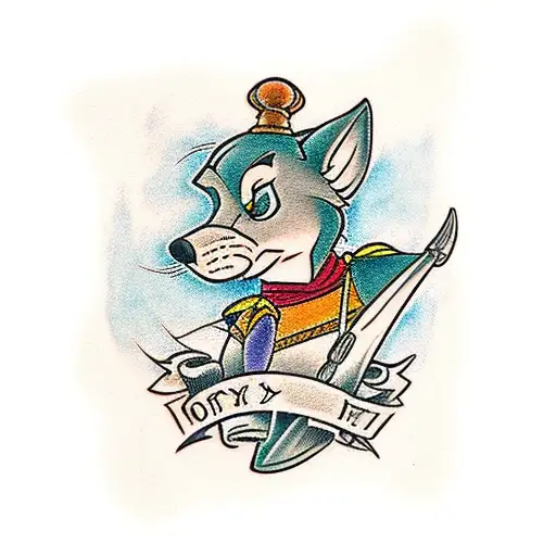 robin hood disney fox tattoo design idea