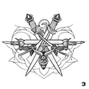 3 swords  tattoo design idea