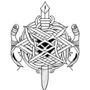 3 swords  tattoo design idea