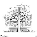 cypress Tree tattoo design idea